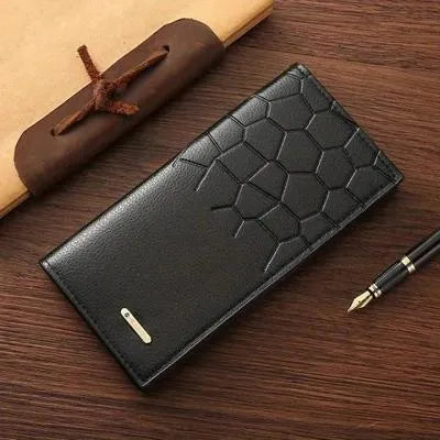 Premium Leather Wallet for Men – Stylish Croc Texture & Durable Design