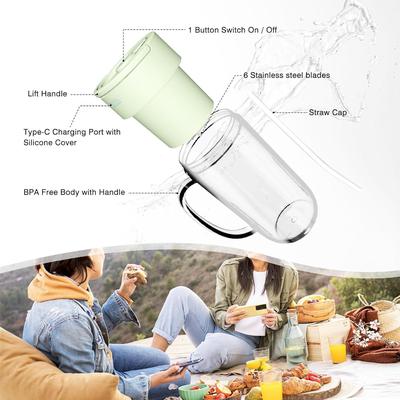 🍹 Mini Rechargeable Juicer Blender – Portable USB Juice Machine