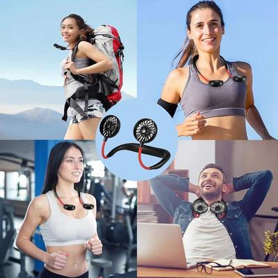 USB Neck Fan – 360° Rotatable | 3 Speed Portable Cooling Fan